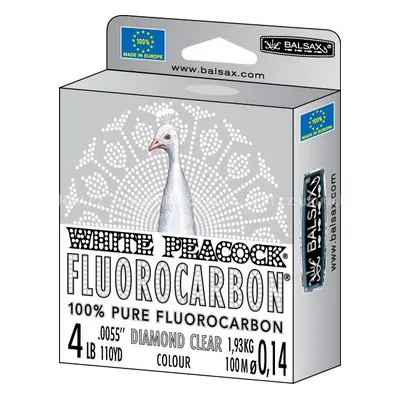 Balsax Fluorocarbon White Peacock 50m Nosnost: 9,31kg, Průměr: 0,32mm