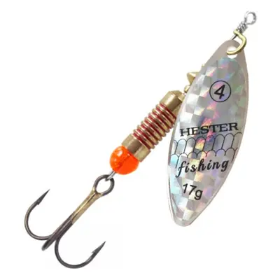 Hester Fishing Třpytka Willow Silver Holo Scales Hmotnost: 8g, Velikost: 2