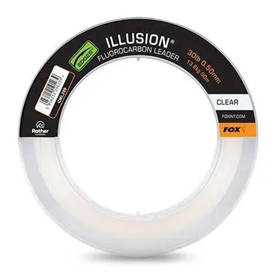 Fox Fluorocarbon Edges Illusion Leader Naturals Clear 50m Nosnost: 13,6kg, Průměr: 0,50mm