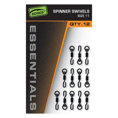 Fox Obratlíky Edges Essentials Spinner Swivel Velikost 11 12ks