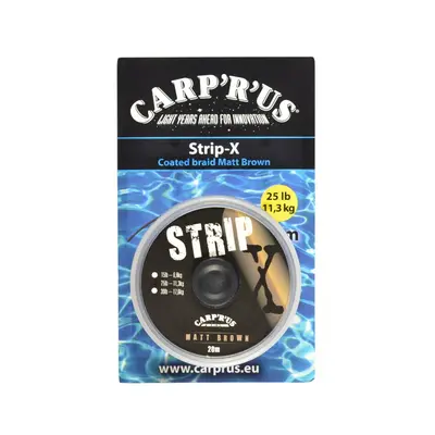 Carp ´R´ Us Carp´R ´Us Potahovaná Šňůrka Strip-X Matt Brown 20m Varianta: 15lb