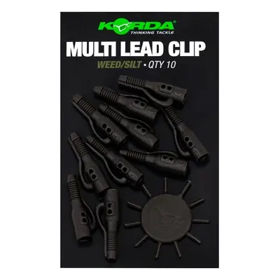 Korda Závěsky Multi Lead Clip 10 ks Barva: Weed/Silt