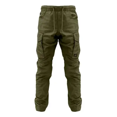 Kumu Lehké Kalhoty Utility Cargos Khaki