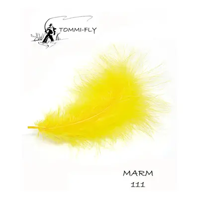 Tommi-Fly Peří Premium Marabou Tmavě Žlutá