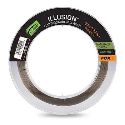 Fox Fluorocarbon Edges Illusion Leader Naturals Green 50m Nosnost: 13,6kg, Průměr: 0,50mm