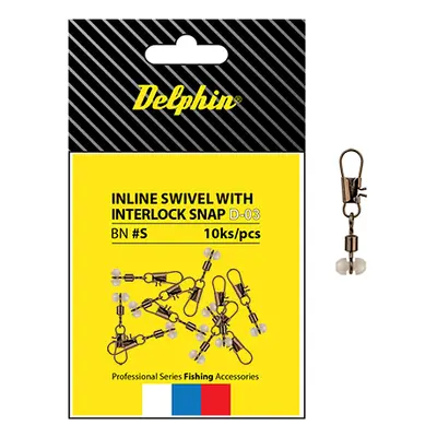 Delphin Karabinka S Obratlíkem Inline Head Swivel With Interlock