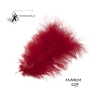 Tommi-Fly Peří Premium Marabou Červená