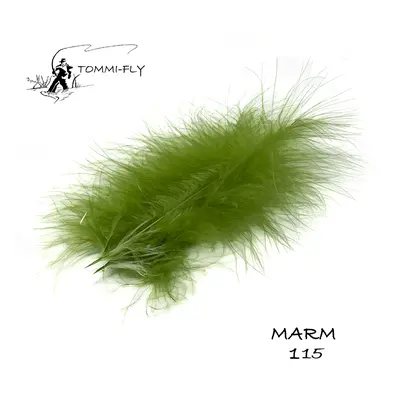 Tommi-Fly Peří Premium Marabou Olivově Zelená