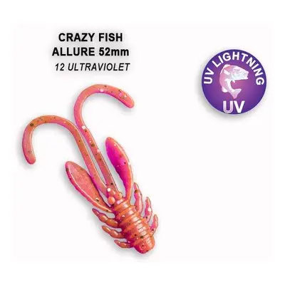 Crazy Fish Gumová Nástraha Allure 5,2cm Barva: 12 ultraviolet, Délka: 5,2cm, Počet kusů: 6ks