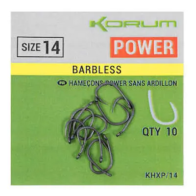 Korum Háčky Xpert Power Barbless Hooks 10ks Velikost háčku: #8