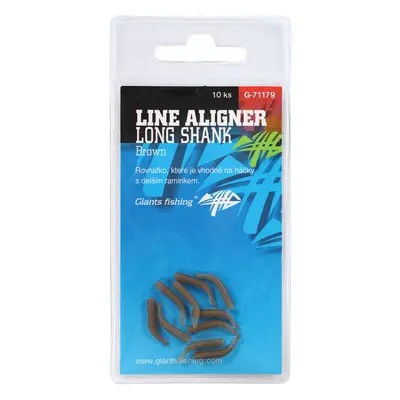 Giants Fishing Rovnátka Line Aligner Long Shank Large Brown 10ks