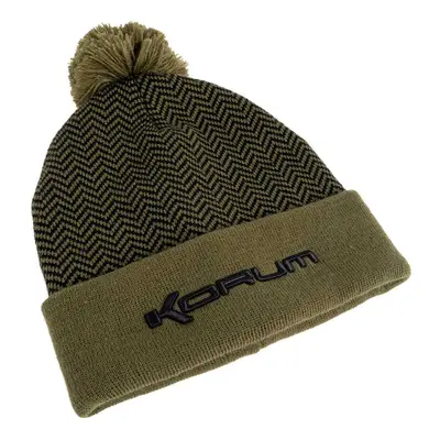 Korum Čepice Thermal Beanie Hat Black Olive