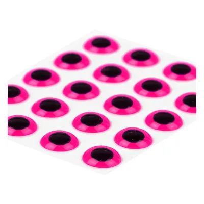 Sybai Epoxidové Oči 3D Epoxy Eyes Fluo Pink Průměr: 3mm