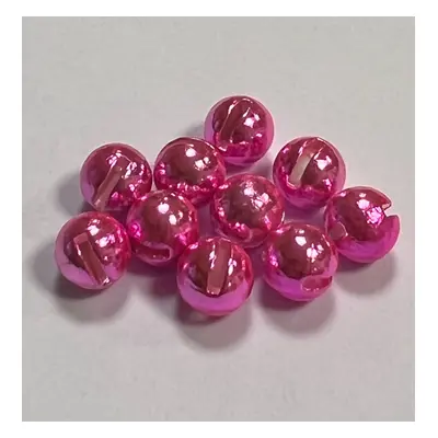 Hends Tungstenové Hlavičky Tungsten Beads Anodizing Fluo Pink Slotted Průměr: 2,8mm