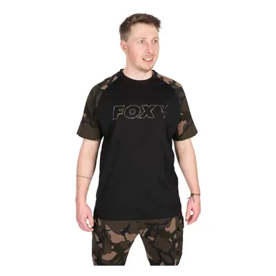 Fox Tričko Black Camo Outline T-Shirt