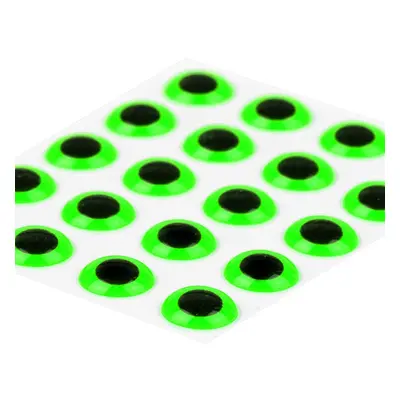 Sybai Epoxidové Oči 3D Epoxy Eyes Fluo Green Průměr: 5mm