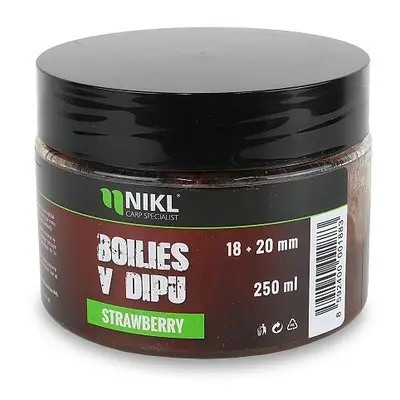 Nikl Boilies v Dipu 18+20mm 250g Hmotnost: 250g, Průměr: 18+20mm, Příchuť: Strawberry