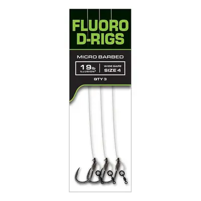 Fox Návazce Carp Ready Rigs Fluoro D-Rig 3ks Velikost háčku: #4