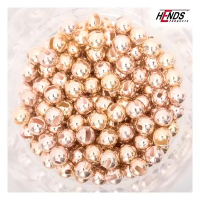 Hends Tungstenové Hlavičky Tungsten Beads Rose Gold Small Slot Počet kusů: 10ks, Průměr: 2,3mm