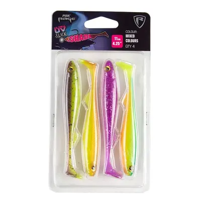 Fox Rage Gumová Nástraha Slick Shad UV Mixed Colour Packs Délka: 13cm, Počet kusů: 4ks