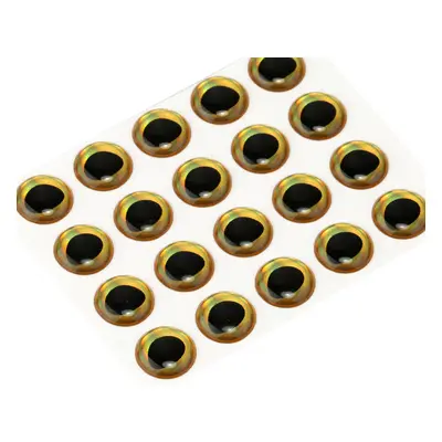 Sybai Epoxidové Oči 3D Epoxy Fish Eyes Rainbow Gold Průměr: 10mm