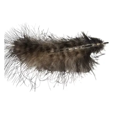 Hends Peří Grizzly Marabou Beige Black Barred