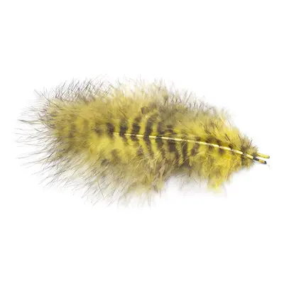 Hends Peří Grizzly Marabou Yellow Black Barred