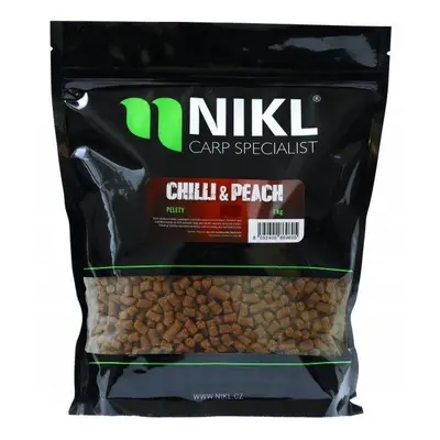 Nikl Pelety Chilli & Peach 1kg Varianta: S Dírkou, Hmotnost: 1kg, Průměr: 18mm