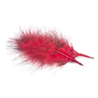 Hends Peří Grizzly Marabou Red Black Barred