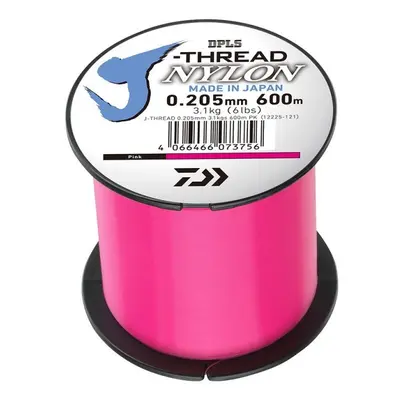 Daiwa Vlasec J-Threads DPLS Pink 600m Délka: 600m, Nosnost: 5,1kg, Průměr: 0,260mm