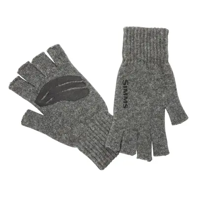 Simms Rukavice Wool 1/2 Finger Glove Steel