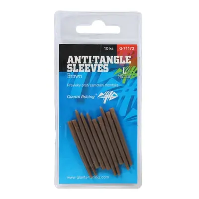 Giants Fishing Převleky Proti Zamotání Anti-Tangle Sleeves Brown 10ks Délka: 40mm, Velikost: L