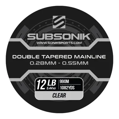 Sonik Ujímaný Vlasec Subsonik Double Tapered Main Line Clear 990m Nosnost: 16lb, Průměr: 0,33-0,