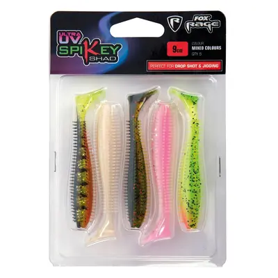 Fox Rage Gumová Nástraha UV Spikey Shad Mixed Colour Pack 5 ks Délka: 12cm, Počet kusů: 5ks