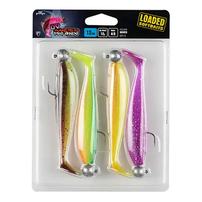 Fox Rage Gumová Nástraha Zander Pro Shad Loaded Mixed UV Colour Pack Délka: 7,5cm, Hmotnost: 5g,