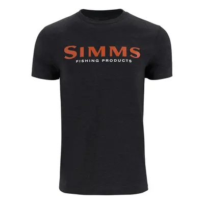 Simms Tričko Logo T-Shirt Dark Gunmetal Heather