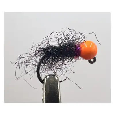 AzFishing AZ-Fishing Nymfa s Tungstenovou Hlavou Black Orange Velikost háčku: #16, Průměr Tugnst