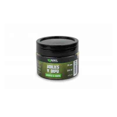 Nikl Boilies V Dipu Scopex & Squid 250g Průměr: 20mm