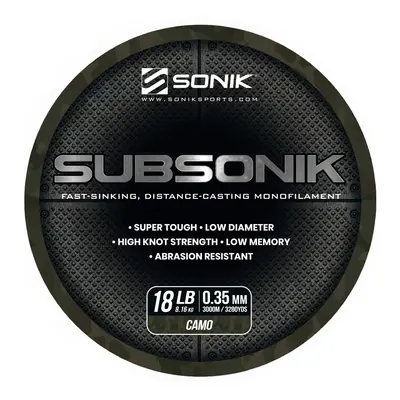 Sonik Vlasec Subsonik Camo 3000m Nosnost: 8,16kg, Průměr: 0,35mm