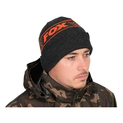 Fox Čepice Collection Beanie Hat Black Orange