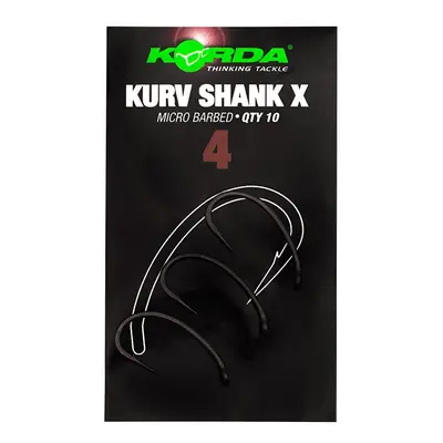 Korda Háčky Kurv Shank X Velikost háčku: #4