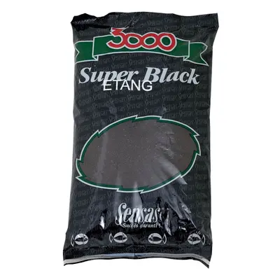 Sensas Krmení 3000 Super Black 1kg Hmotnost: 1 kg, Příchuť: Jezero-černý