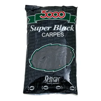 Sensas Krmení 3000 Super Black 1kg Hmotnost: 1 kg, Příchuť: Kapr-černý