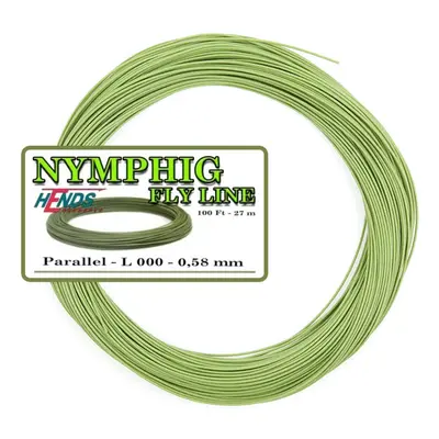 Hends Nymfovací Šňůra Nymphing Line Průměr 0,58mm Olive