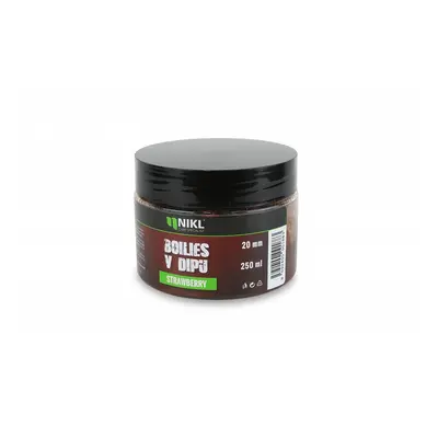 Nikl Boilies V Dipu Strawberry 250g Průměr: 20mm