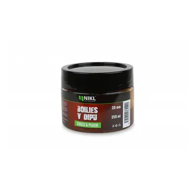 Nikl Boilies v Dipu Chilli & Peach 250g Průměr: 24mm