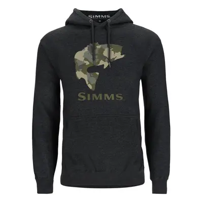 Simms Mikina Bass Fill Hoody Charcoal Heather