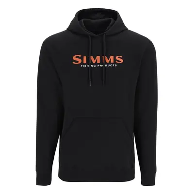 Simms Mikina Logo Hoody Black