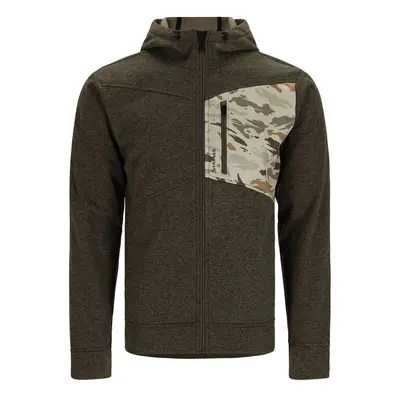 Simms Mikina CX Hoody Full Zip Dark Stone Ghost Camo Stone