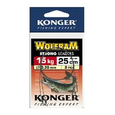 Konger Návazce Wolfram Strong 0,30mm 2ks Délka: 45cm, Nosnost: 15kg